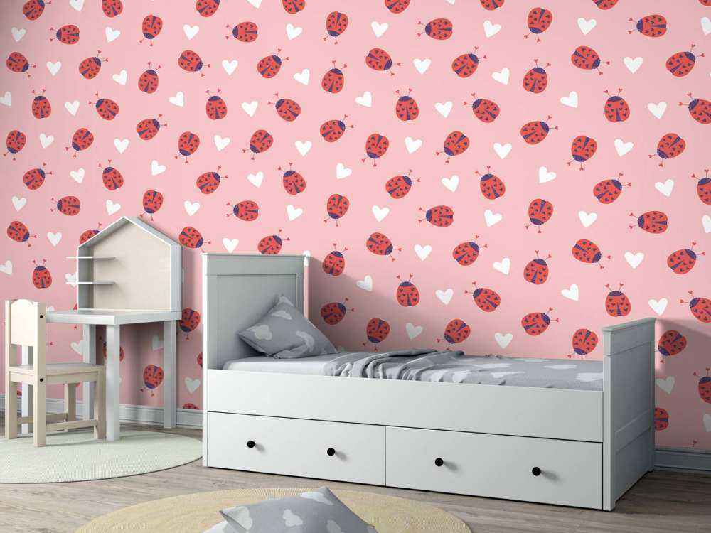 Mariehøns med hjerter