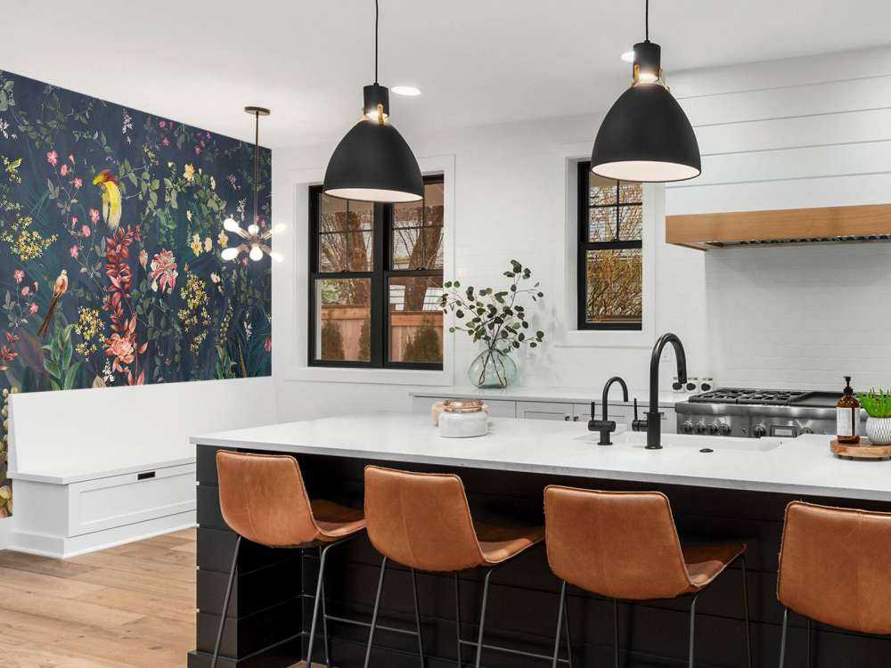 Jungleblomster og fugle