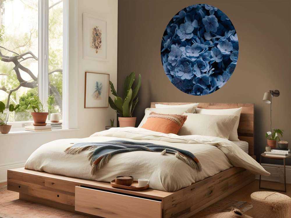 Nærbillede af hortensia