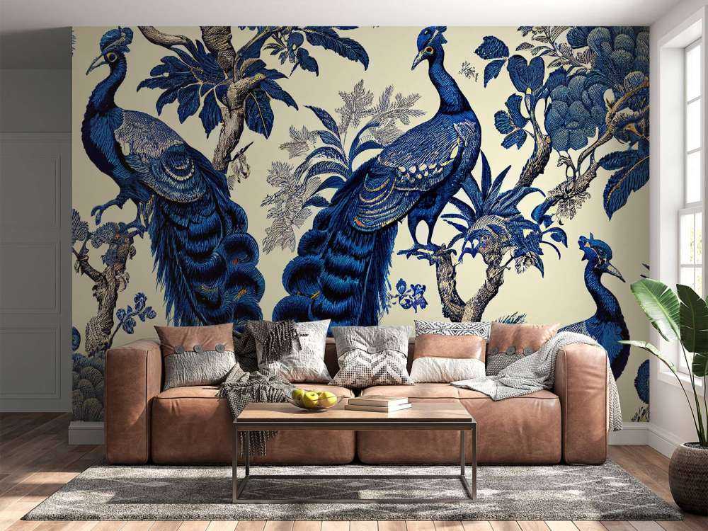 Kongeblå påfuglens pragt