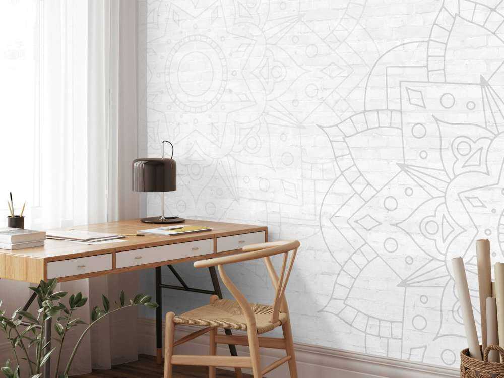 Subtil geometrisk mandala