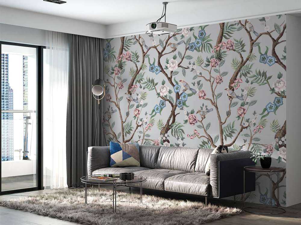 Blomstermønster, pastel