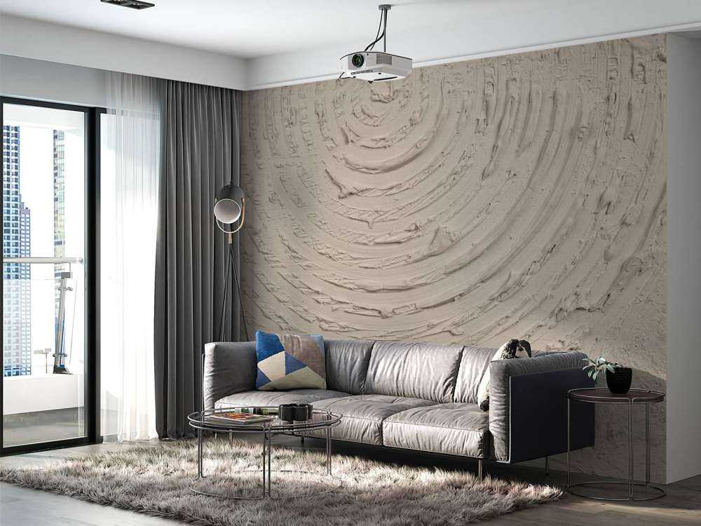 Runda former och linjer i linne