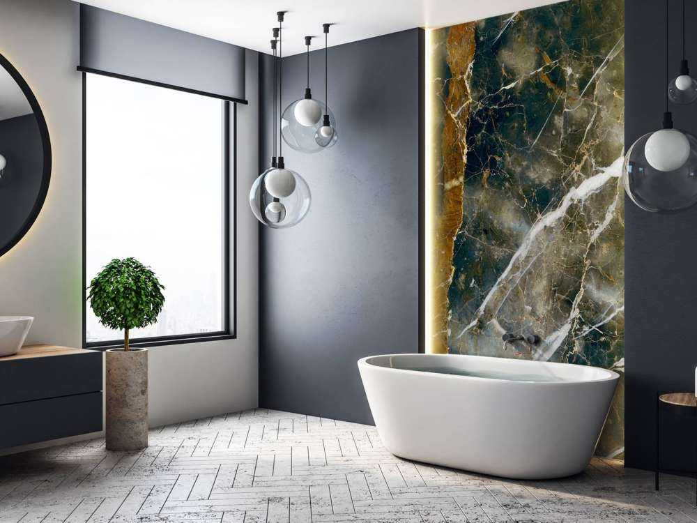 Marmor med molnstruktur