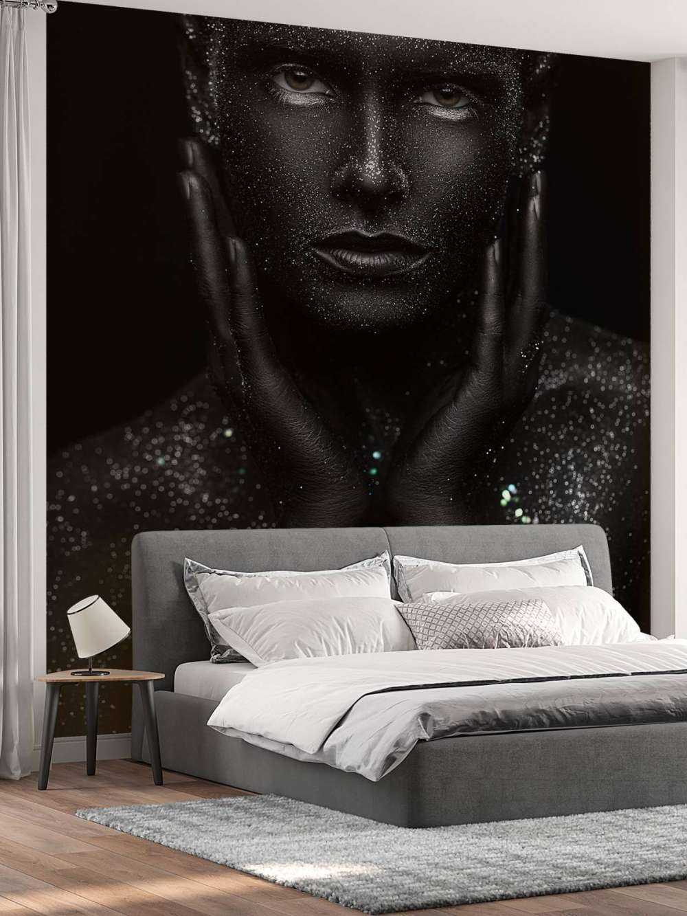 Kvinna med glitter