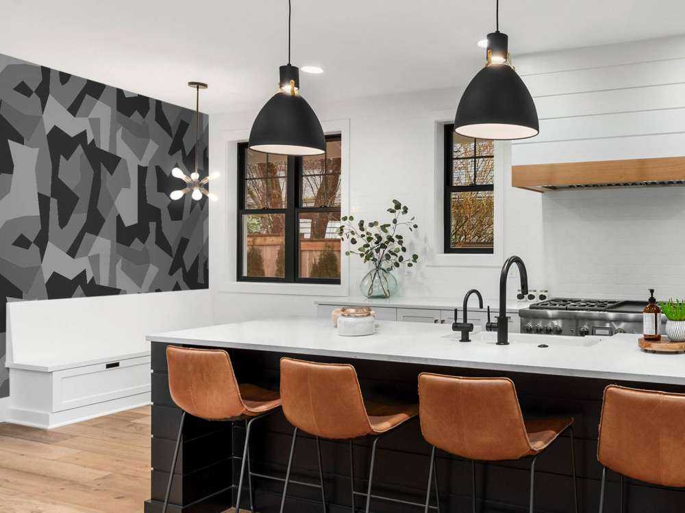 Grått mönster, mörkt