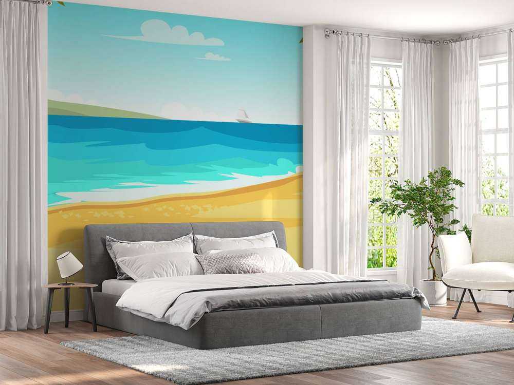 Vågig strand