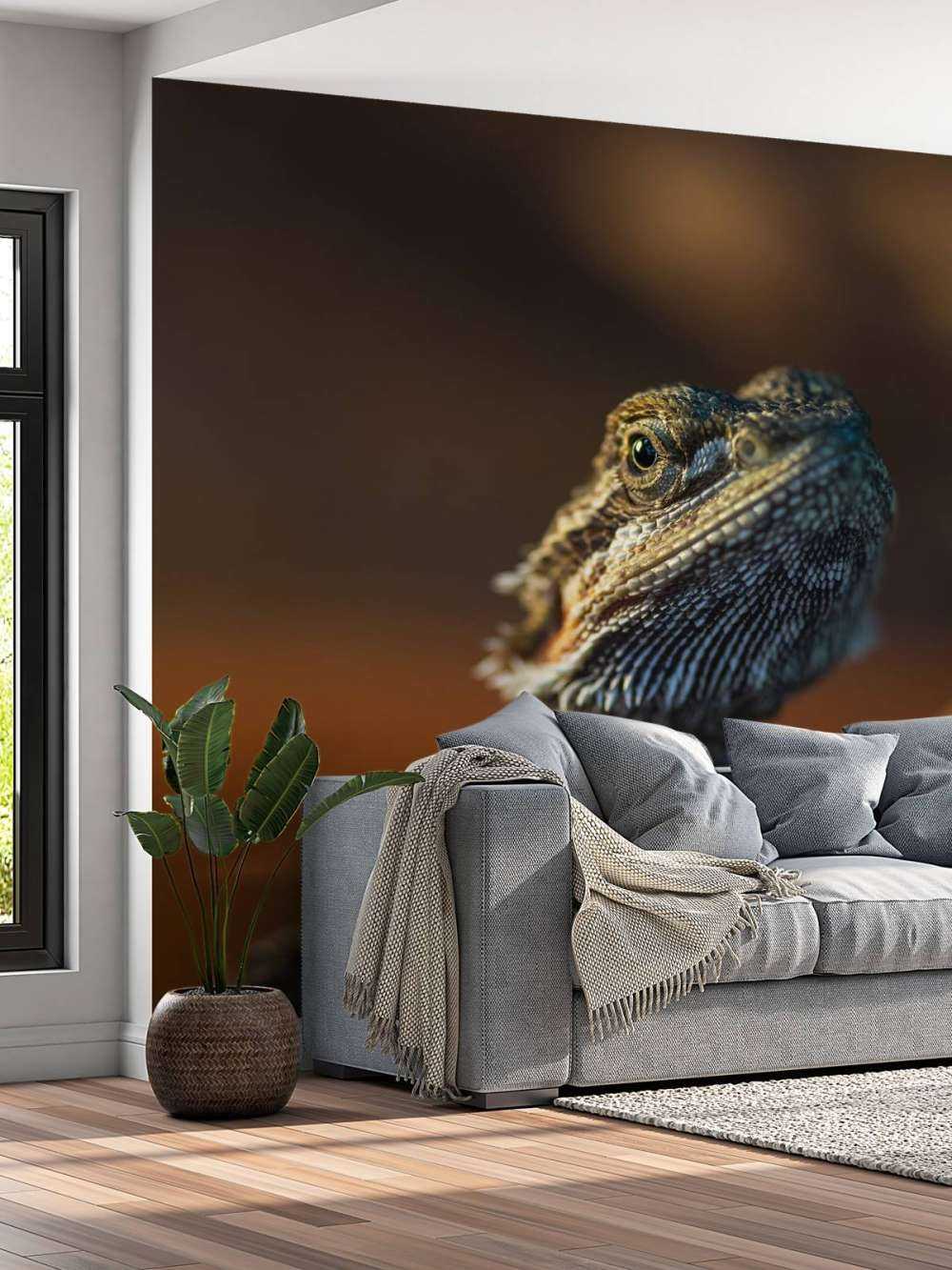 Närbild av kameleon