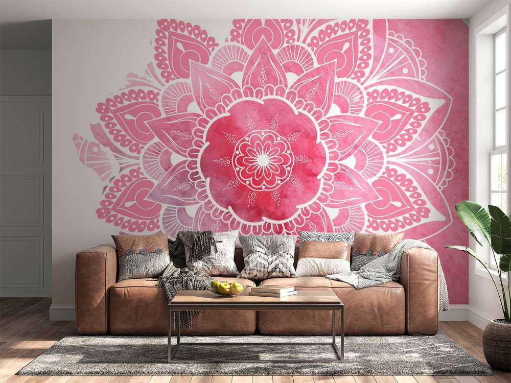 Mandala med blommönster