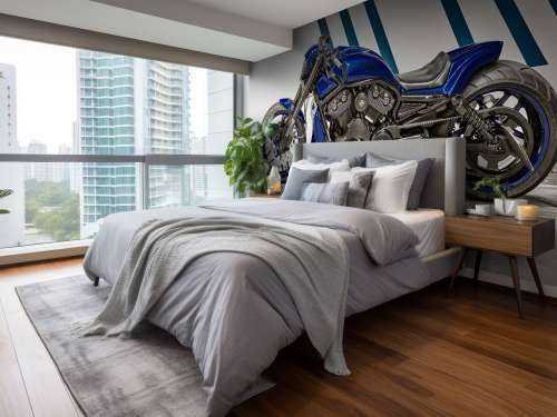 Cool specialtillverkad motorcykel