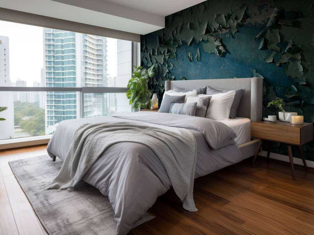 Vittrad målning på väggen