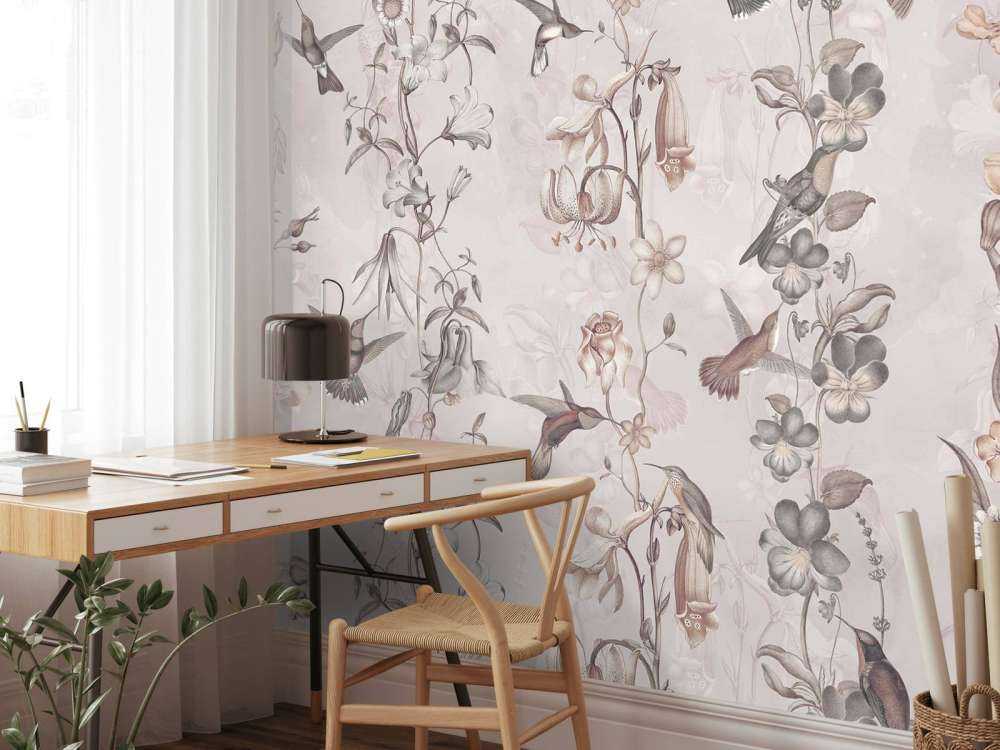 Vädd och trädgårdsblommor ljusgul