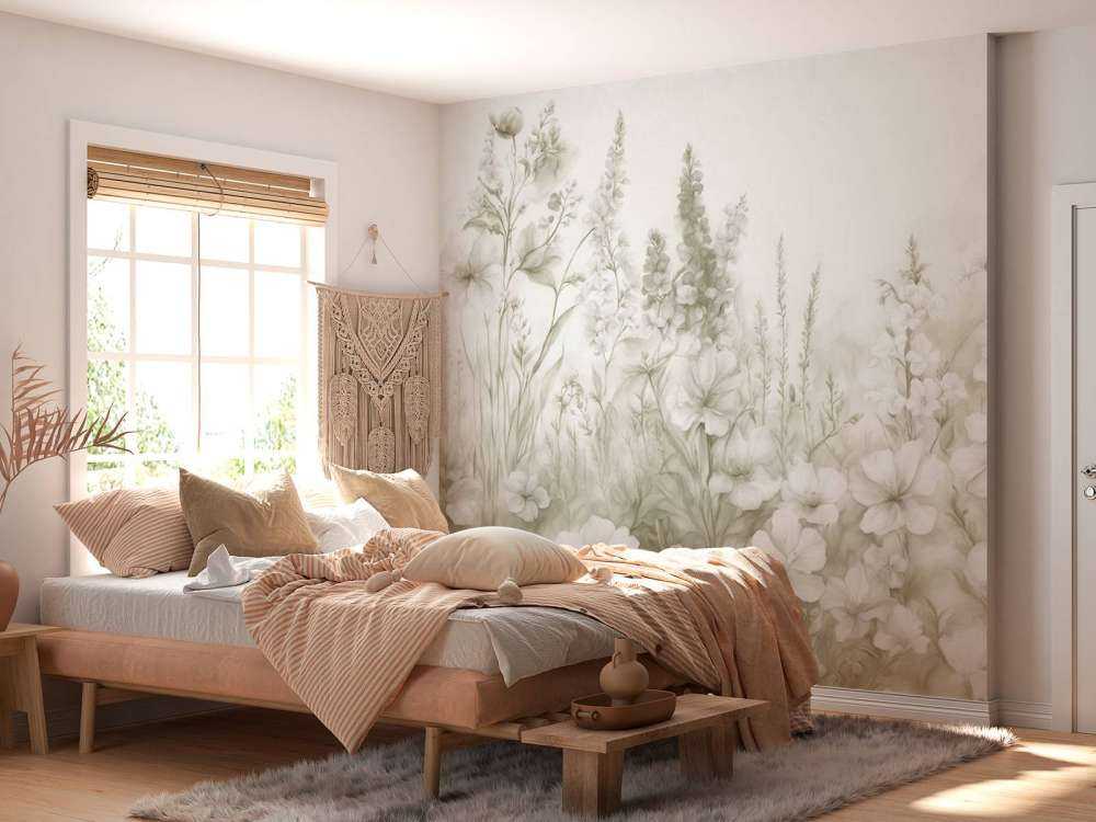 Mjuk engelsk trädgård - taupe