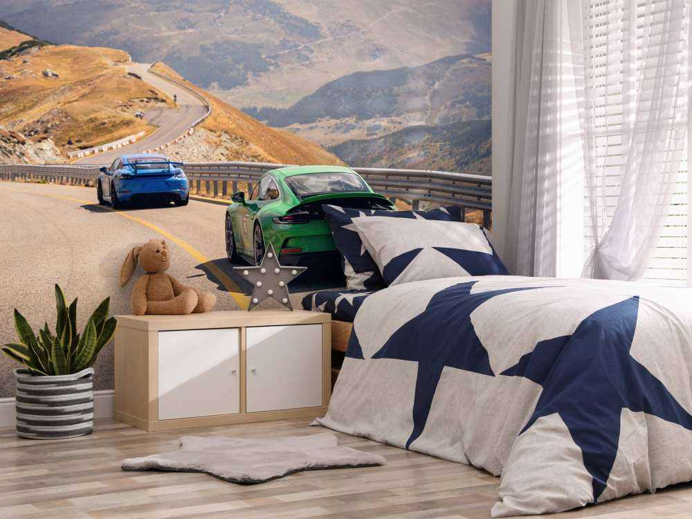 Slingrande väg genom bergen