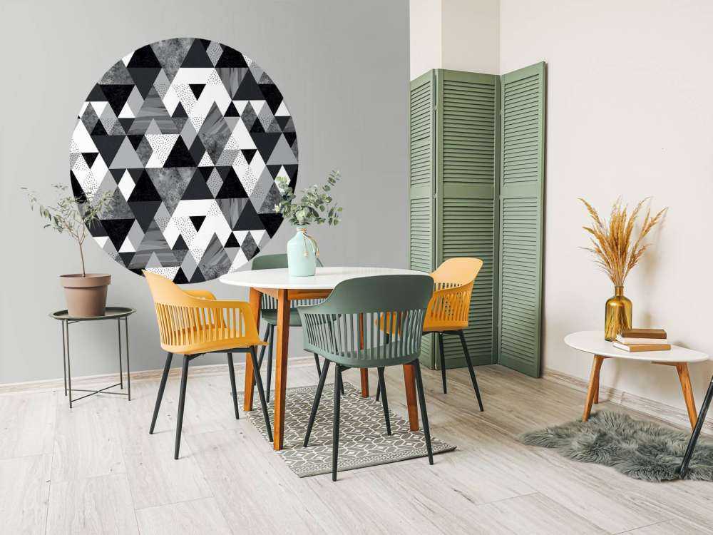 Svart och vitt kakel mönster