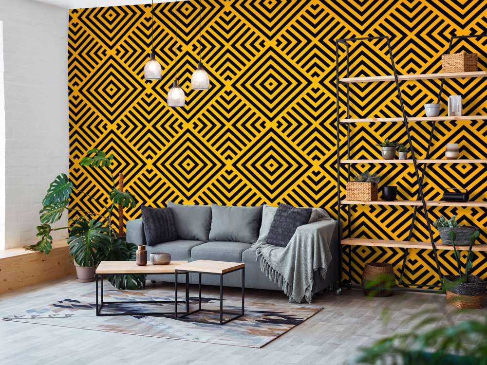 Svart och guld Art Deco