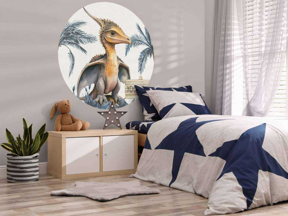 Baby pteranodon i den blåa djungeln
