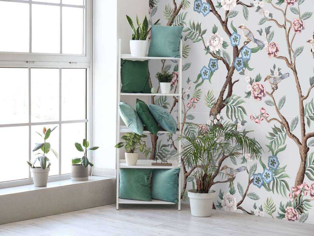 Blommigt mönster, pastell