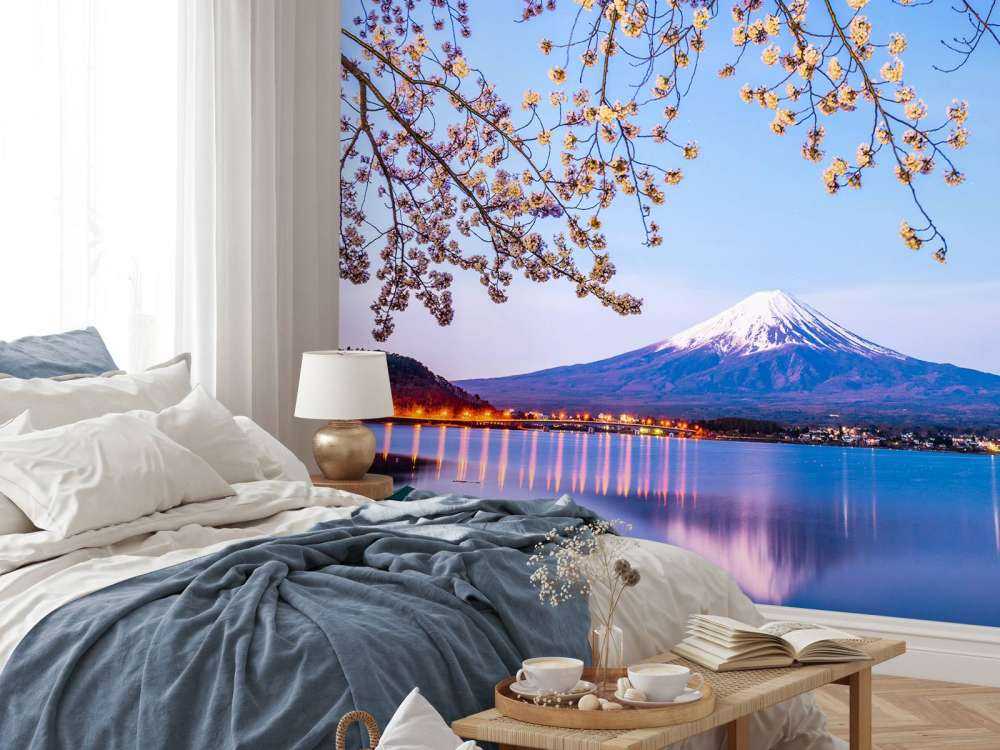 Fuji-fjellet ved vannet
