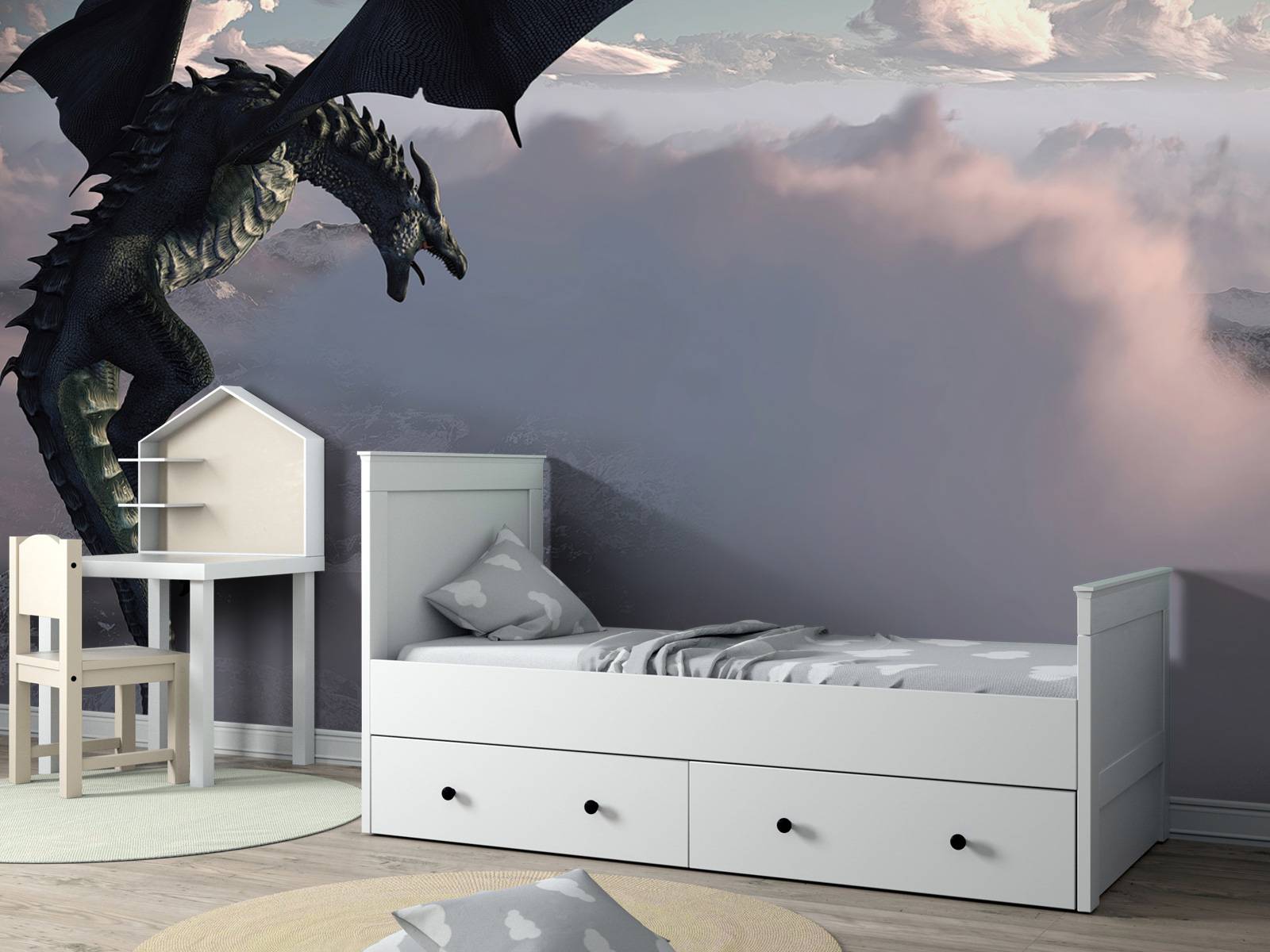 Drage over skyene - Tapet.com, image size:1600x1200