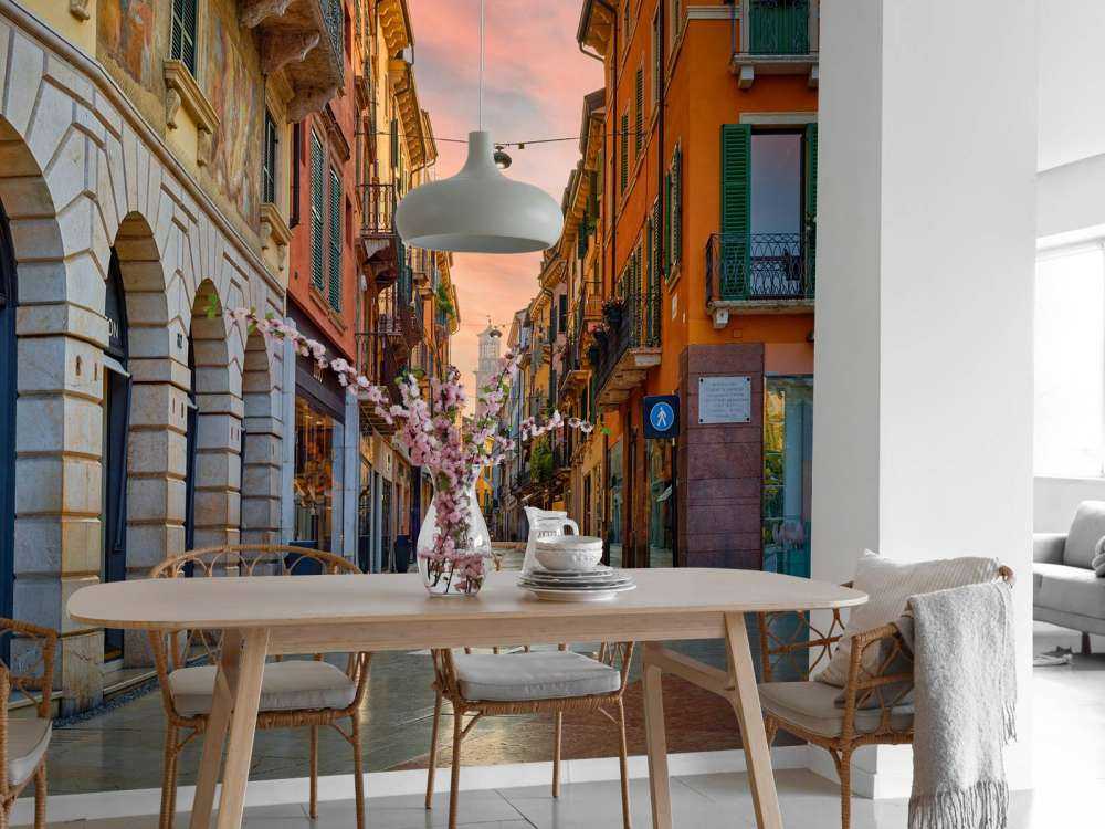 Handlegate ved soloppgang