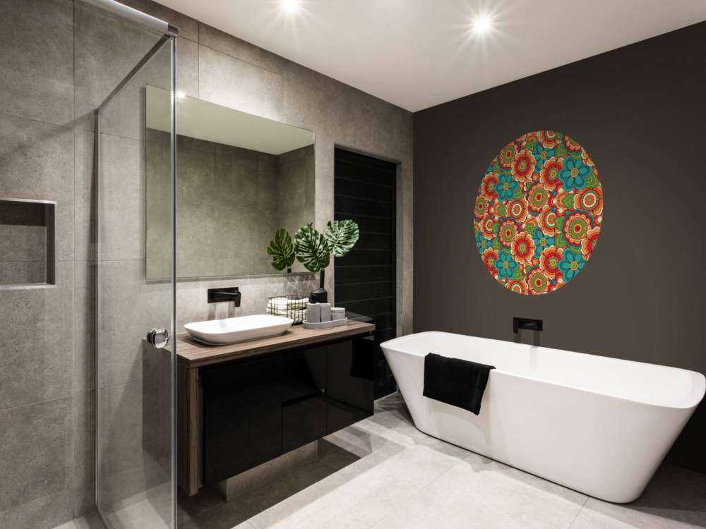 Fargerike retro blomster