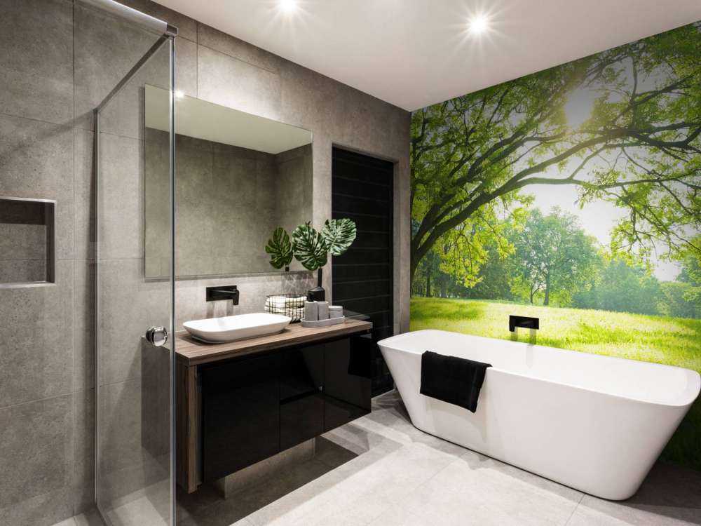 vakret tre med grønt gress