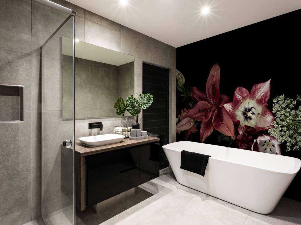 Kompositt fargerike blomster