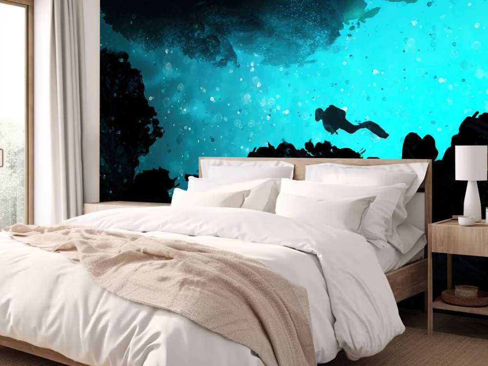 Smal hule med dykker