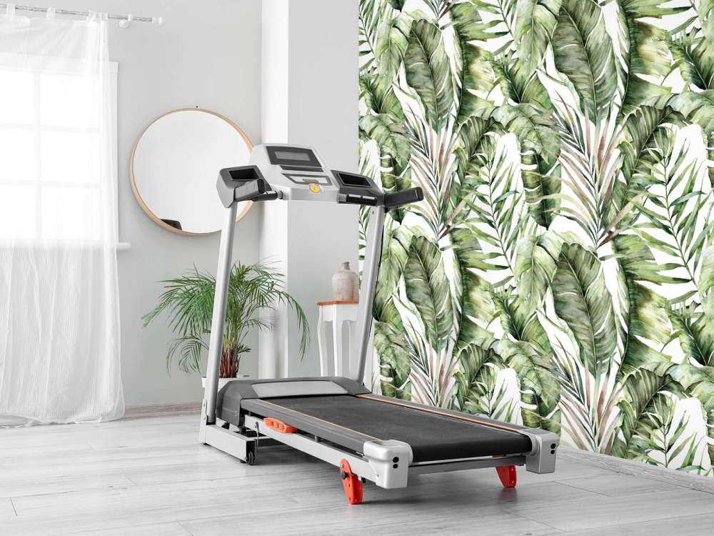 Grønt palmebladmønster