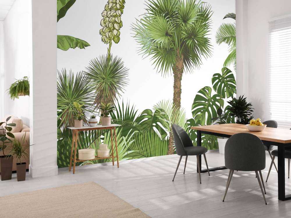 Grønne tropiske planter