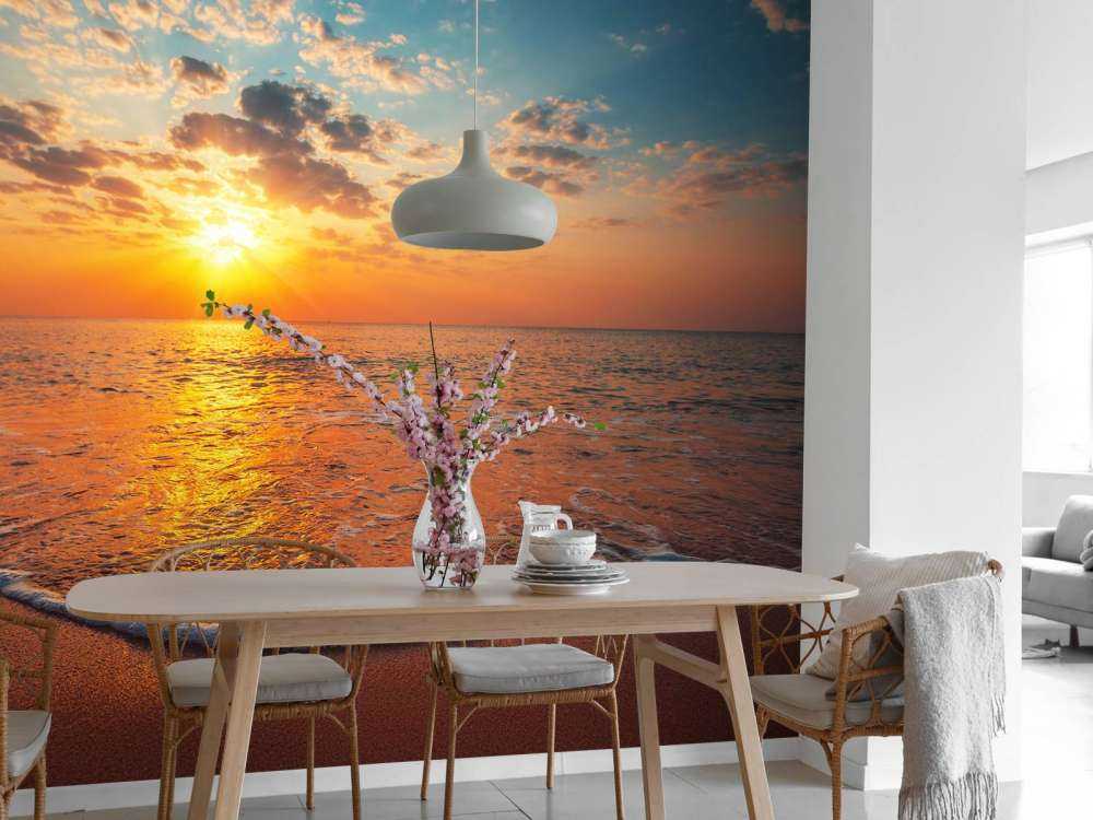 Soloppgang over havet