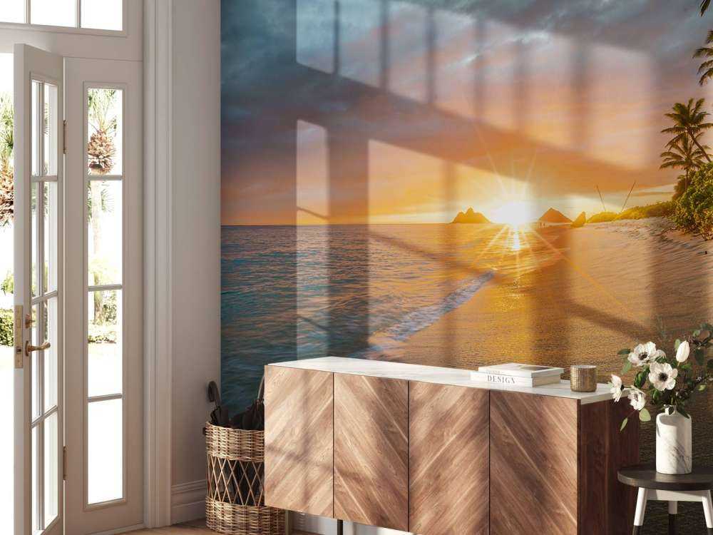 En strand på Hawaii