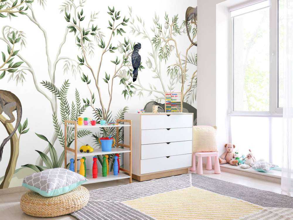 Tegnede dyrr i jungelen