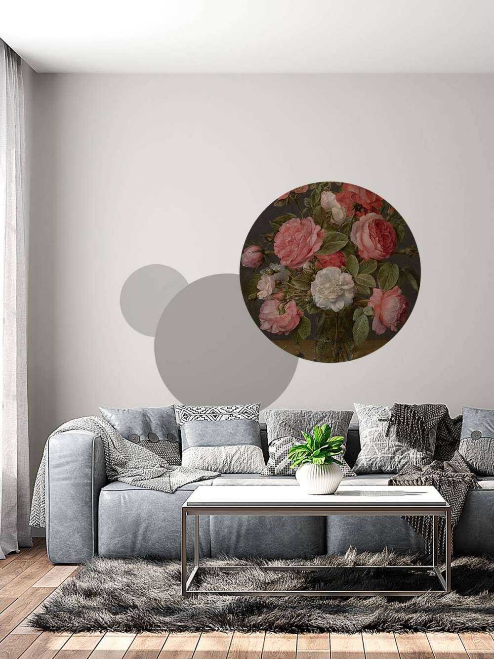 Roser i en glassvase