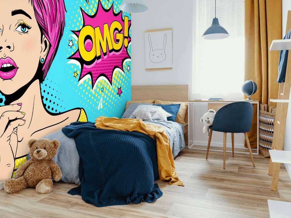 Kvinne i pop-art stil