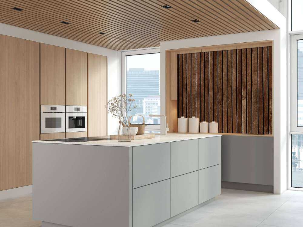 Mørke vertikale treplanker