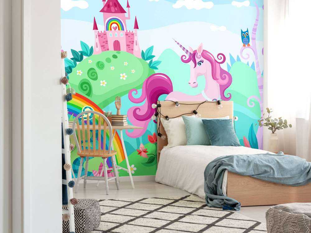 Unicorn på et slott