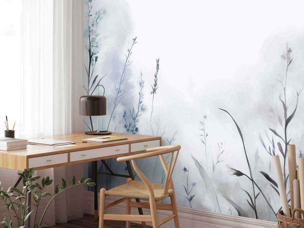 Morgenstillhet Myk Blå