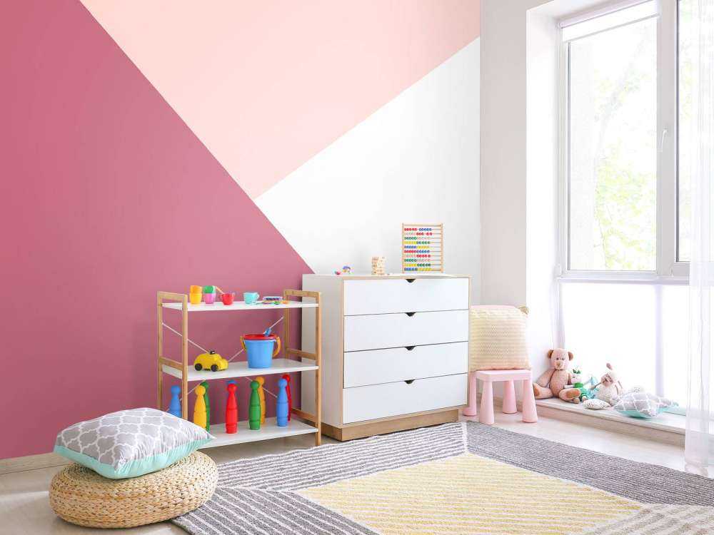 Trekanter i rosa nyanser