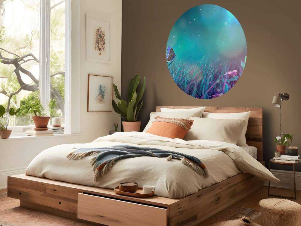 Sommerfugl om morgenen dugg