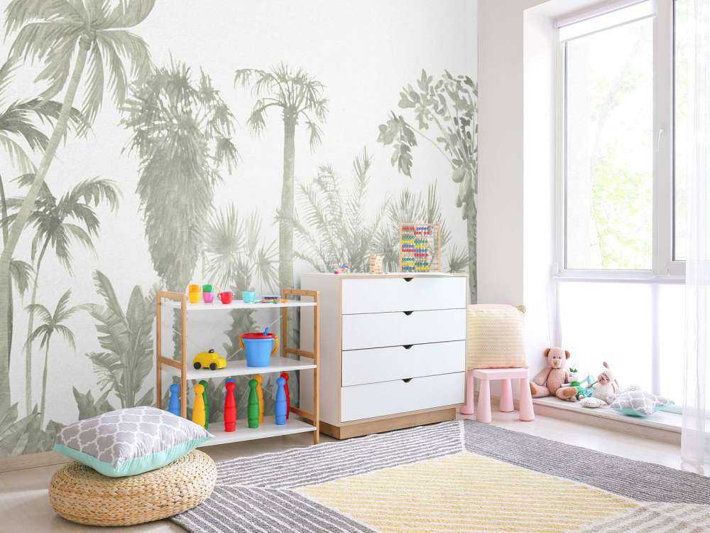 Jungle-tema i grønt