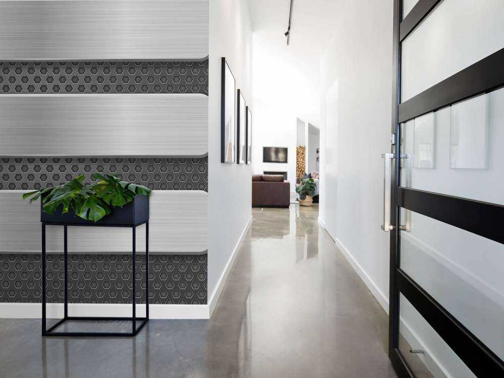 Metallbakgrunn med plater