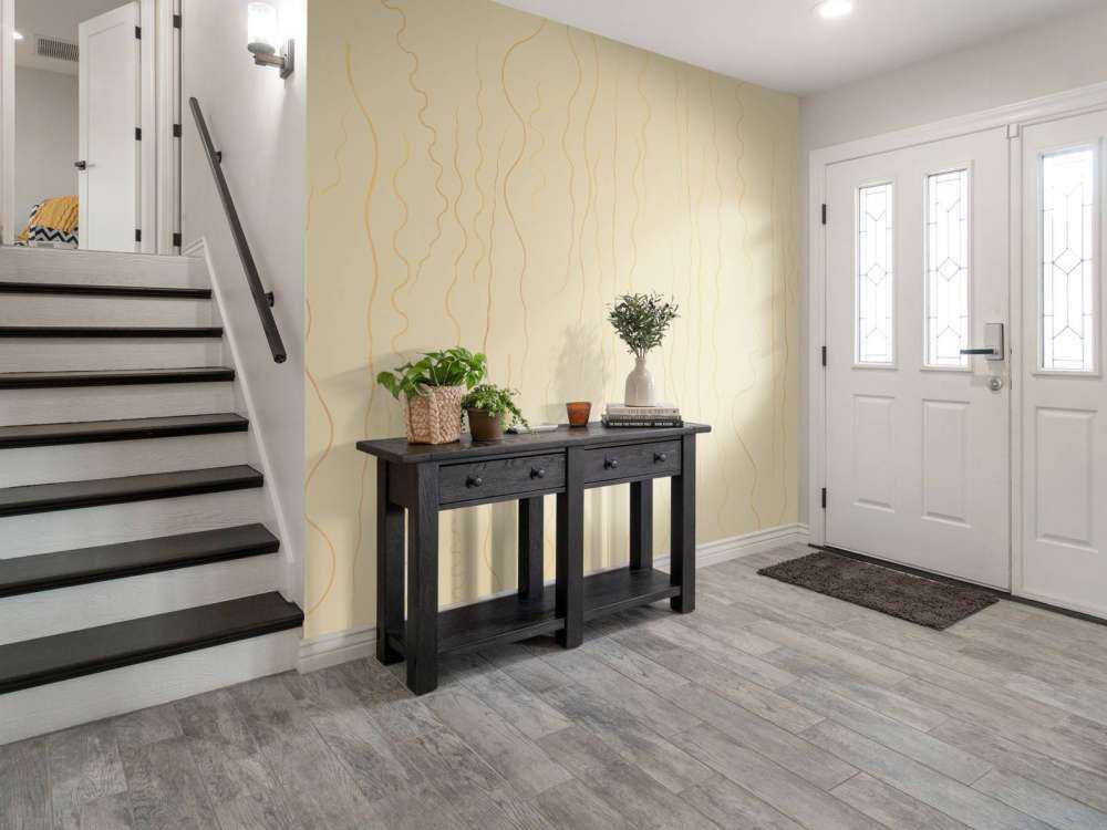 Organiske linjer gress beige II