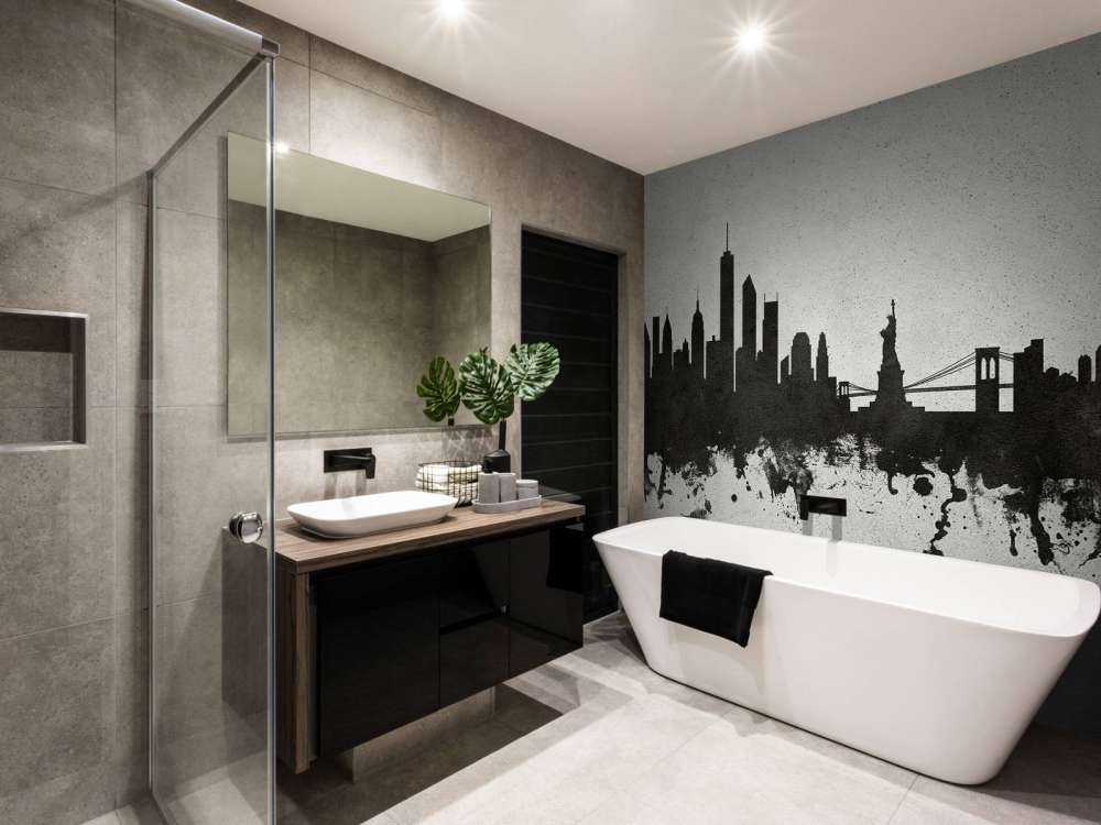 Akvarell silhuett, New York