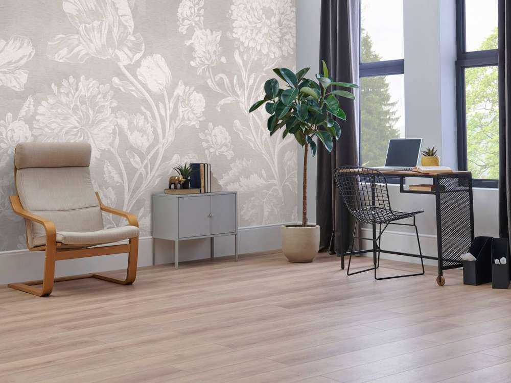 Barokk blomsterlandskap - greige