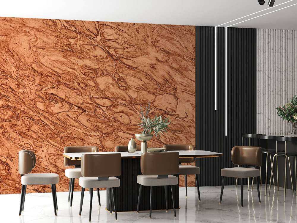 Smeltet kobberbakgrunn