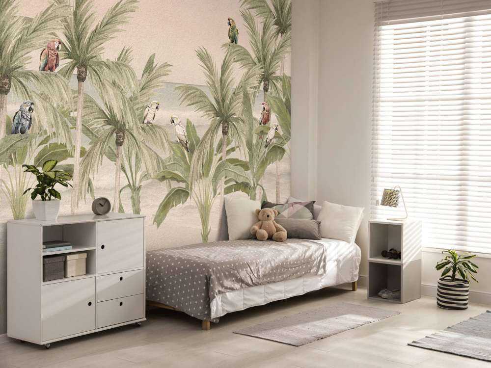 Papegøyer på stranden