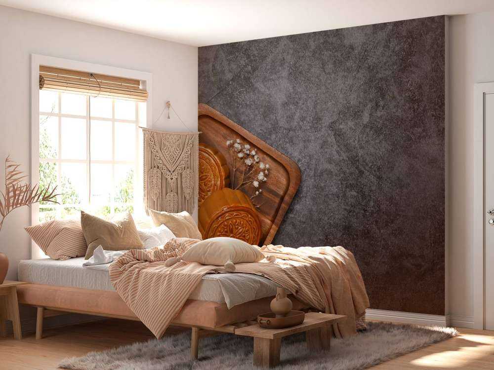 Månekaker på en svart benkeplate