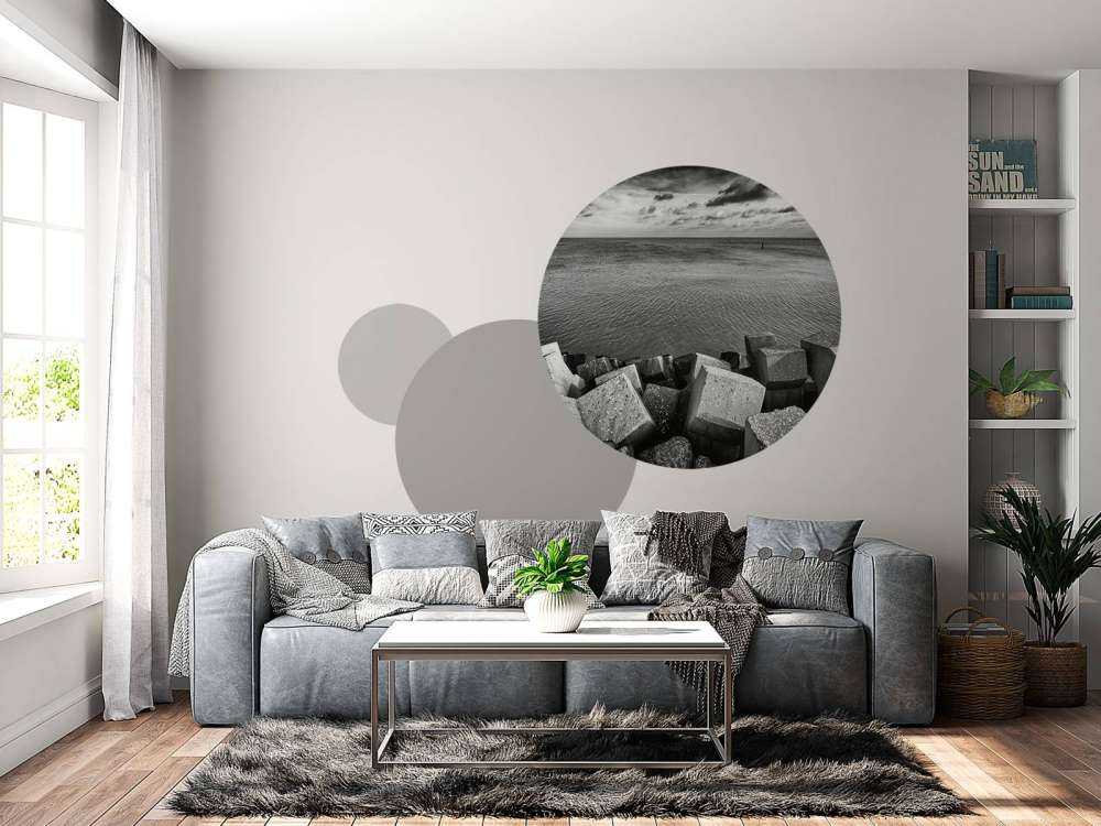 Betongblokker for havnen i Cadzand Bad